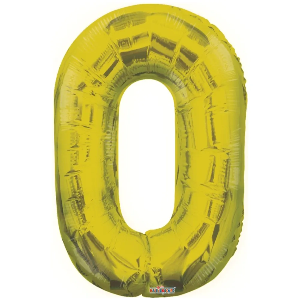 Balon folie cifra 0 auriu 19652-34