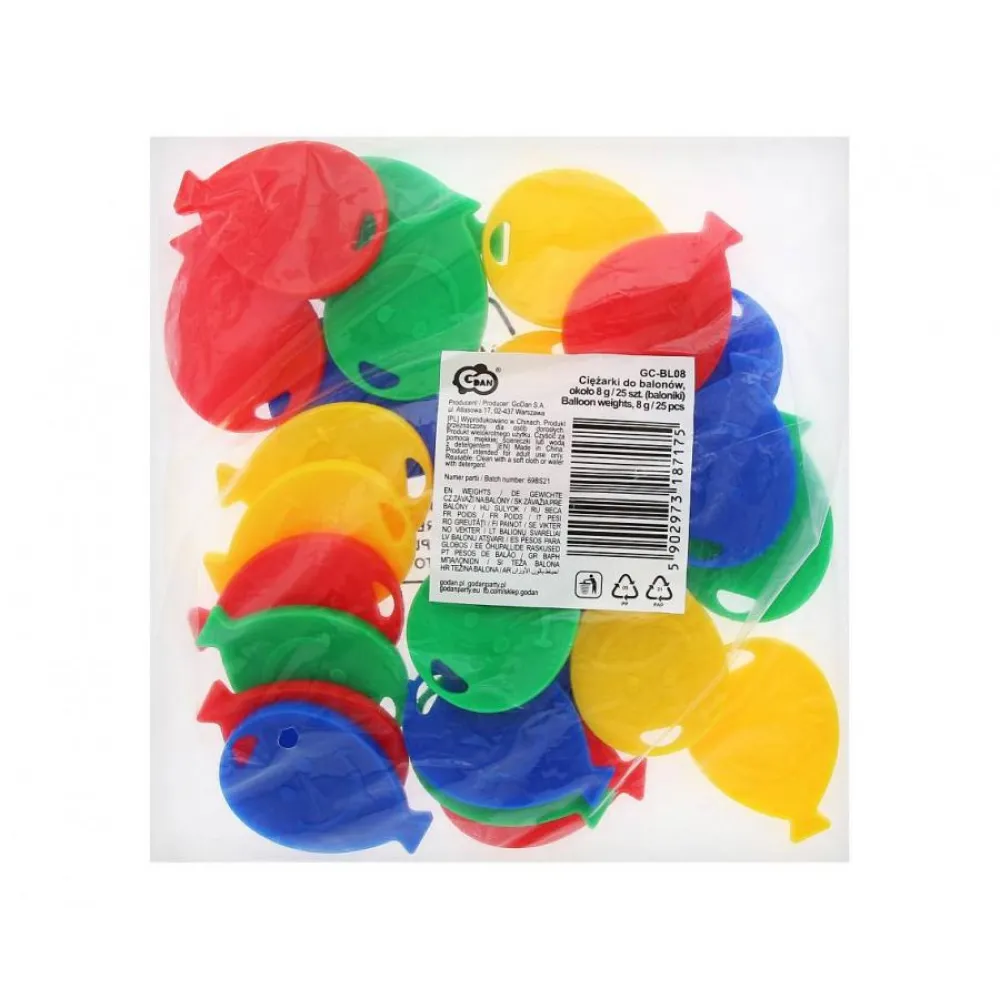 Contragreutati multicolor pentru baloane 8g