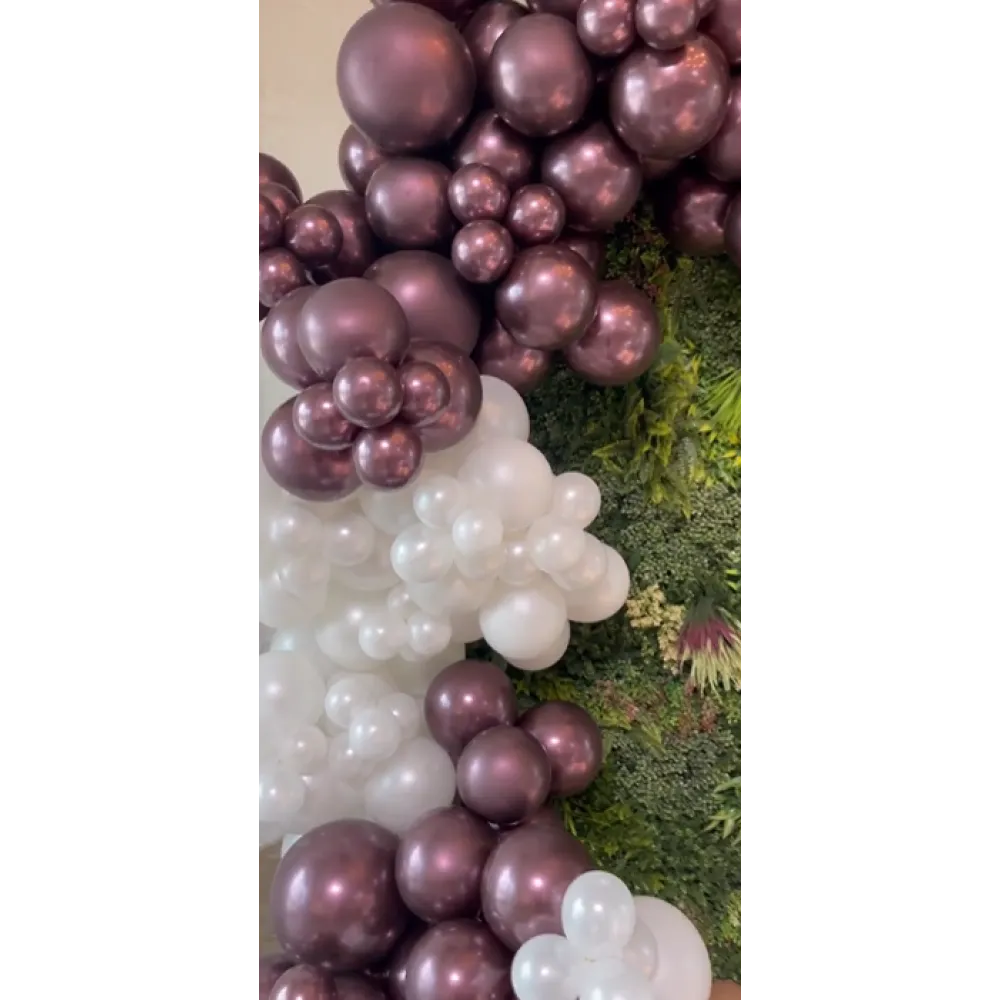 Baloane latex 13cm Mirror Burgundy Kalisan 5016