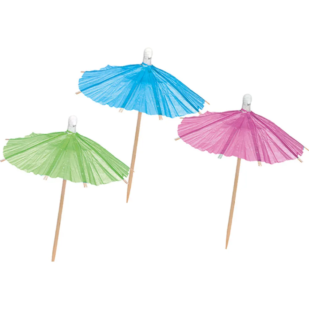 Set 10 Umbrelute Cocktail multicolor