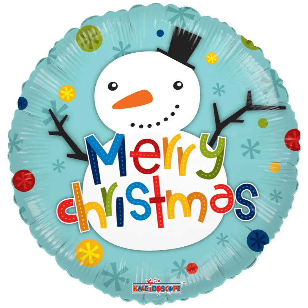 Balon Folie Snowman Merry Christmas 45cm