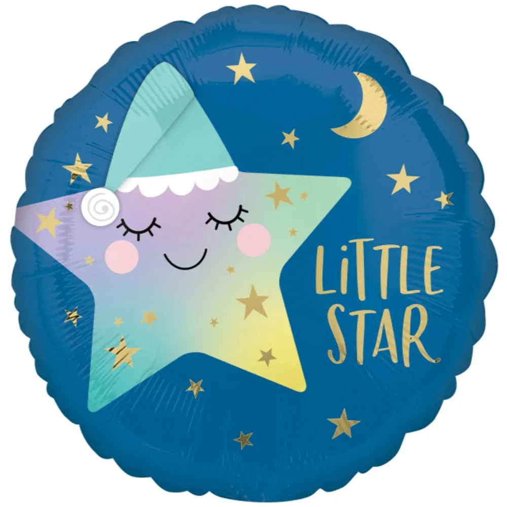 Balon Folie Sleepy Little Star 43cm AMS 41668