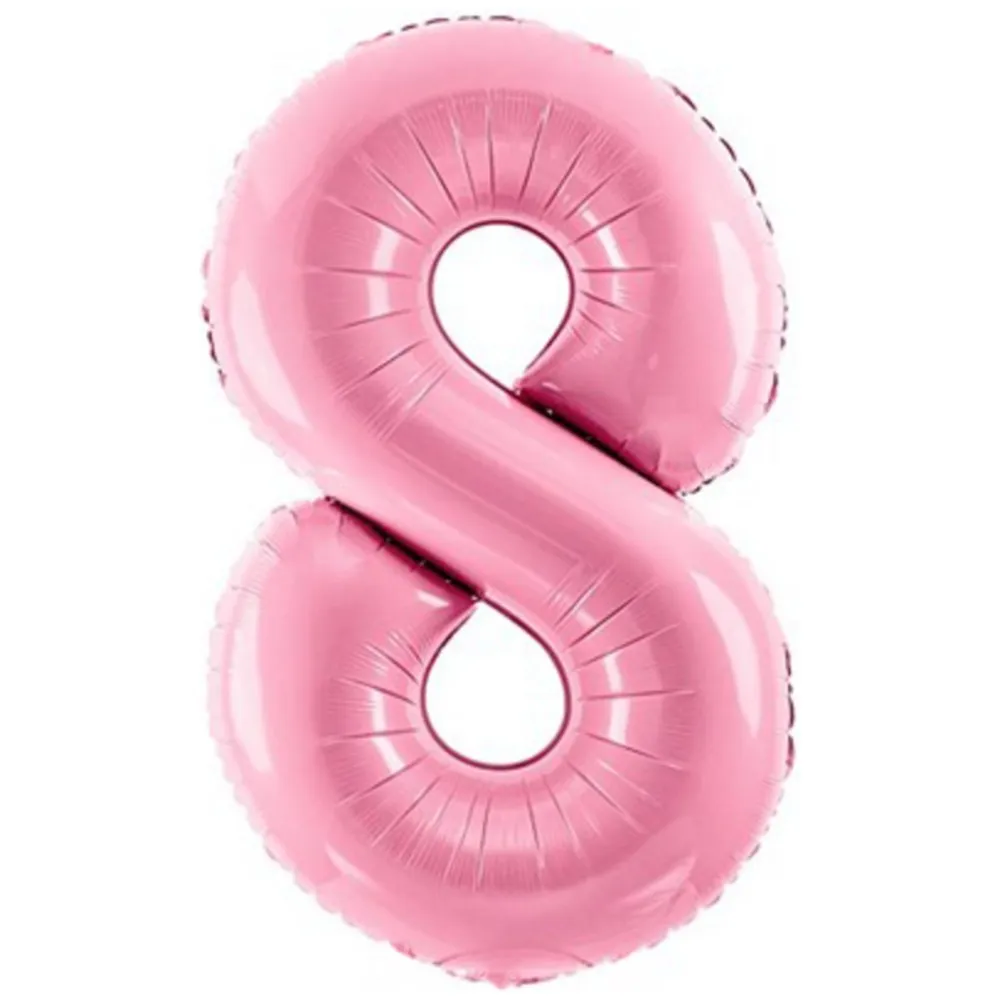 Balon folie cifra 8 Roz 86 cm