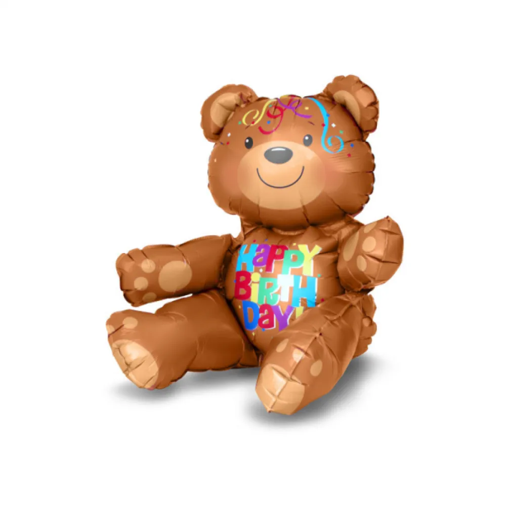 Balon Folie Figurina Ursulet Happy Birthday 43x48cm 32626