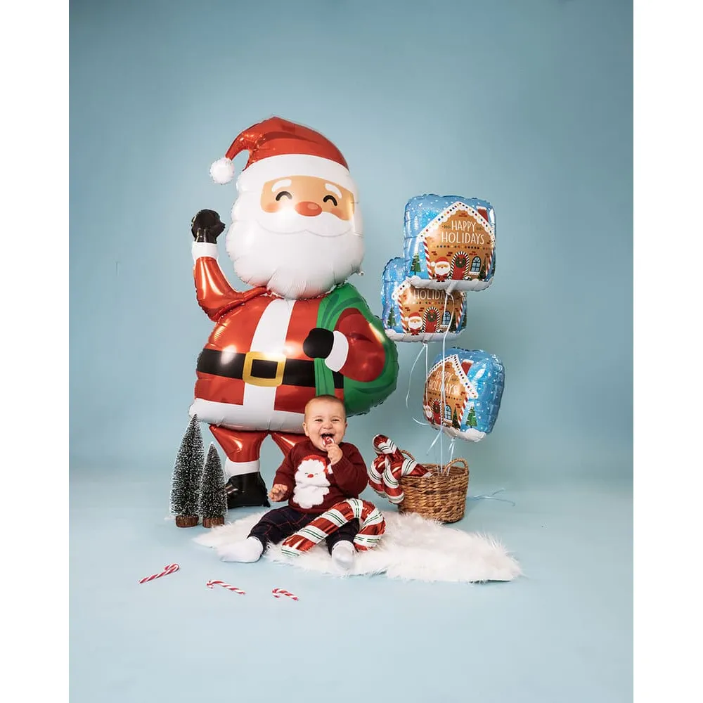 Balon Folie Figurina Mos Craciun 175cm Grabo