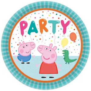 Set 8 Farfurii Peppa Pig 23cm 9906329