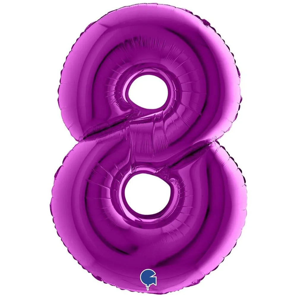 Balon Folie JUMBO CIFRA 8 MOV 102 cm Grabo