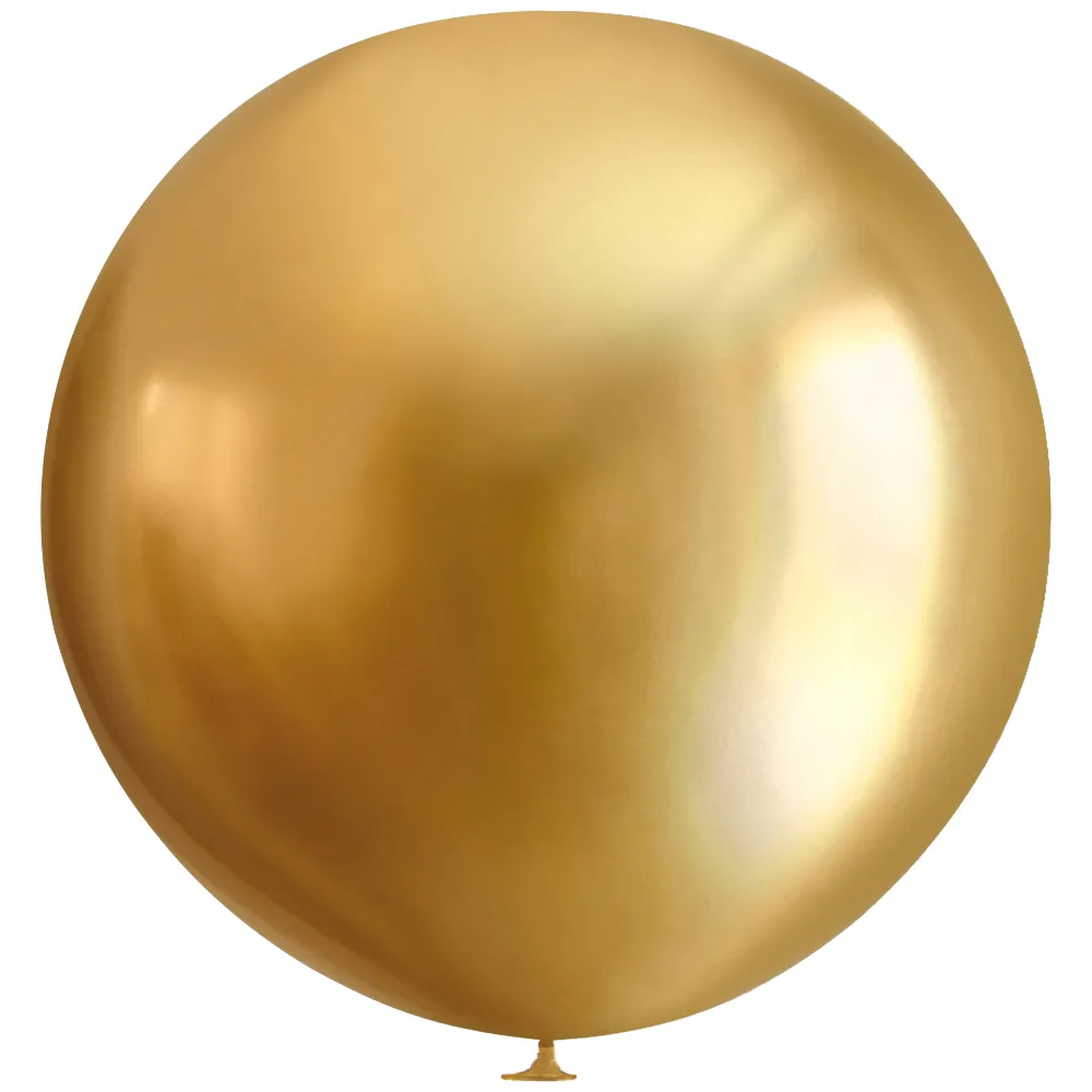 Balon Latex Jumbo Mirror 24inch (60cm) Auriu .39