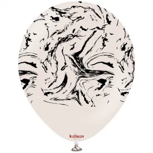 Baloane latex 30cm Space Nebula - White Sand  Print - Black