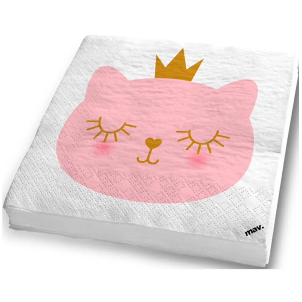 Set 20 Servetele Pisicute 33x33cm Grabo