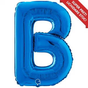 Balon Folie LITERA B Albastru 66 cm Grabo