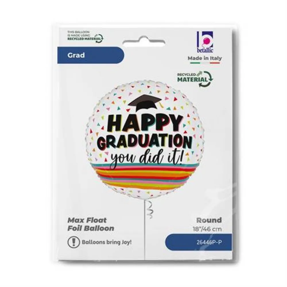 Balon Folie Happy Graduation Festiv 46cm