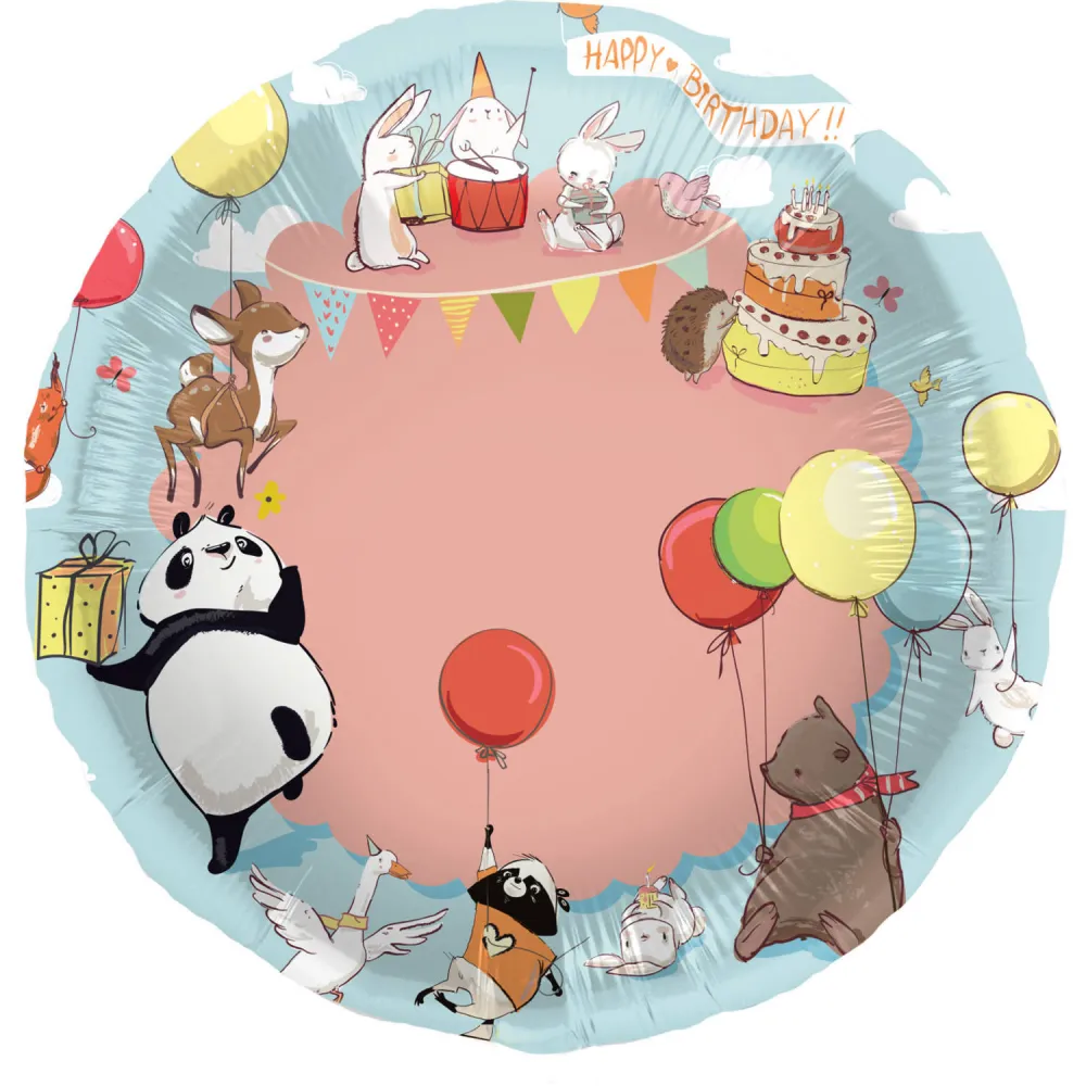 Balon Folie Personalizabil 3D Animalute 56cm