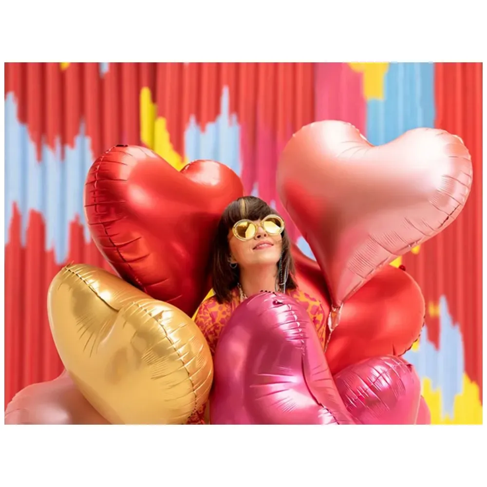 Balon Folie Inima Rose Gold 75x64.5cm