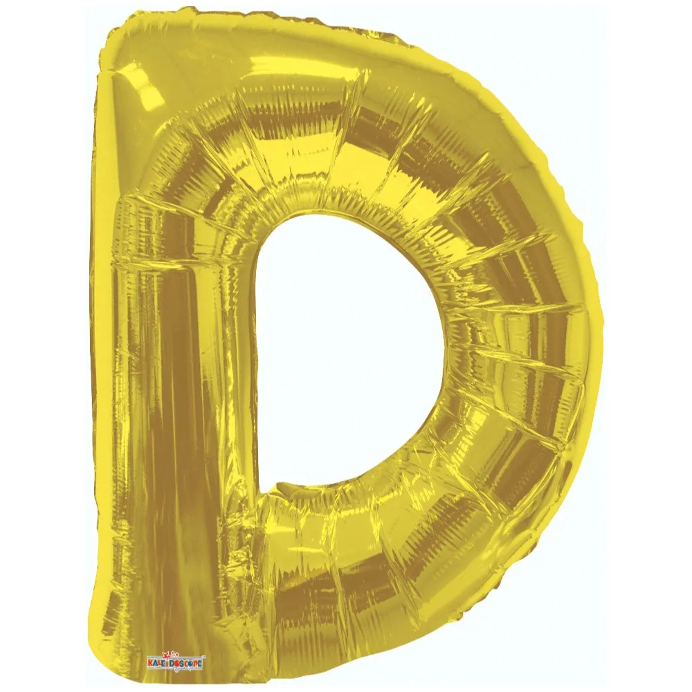 Balon folie litera D auriu 15263-34