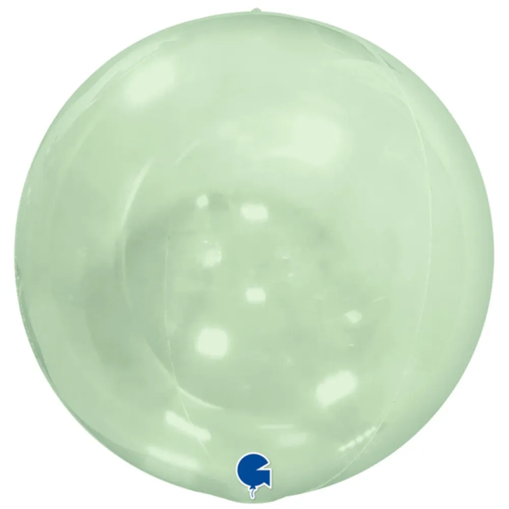 Balon Folie Sfera 4D Verde Transparent 38cm Grabo