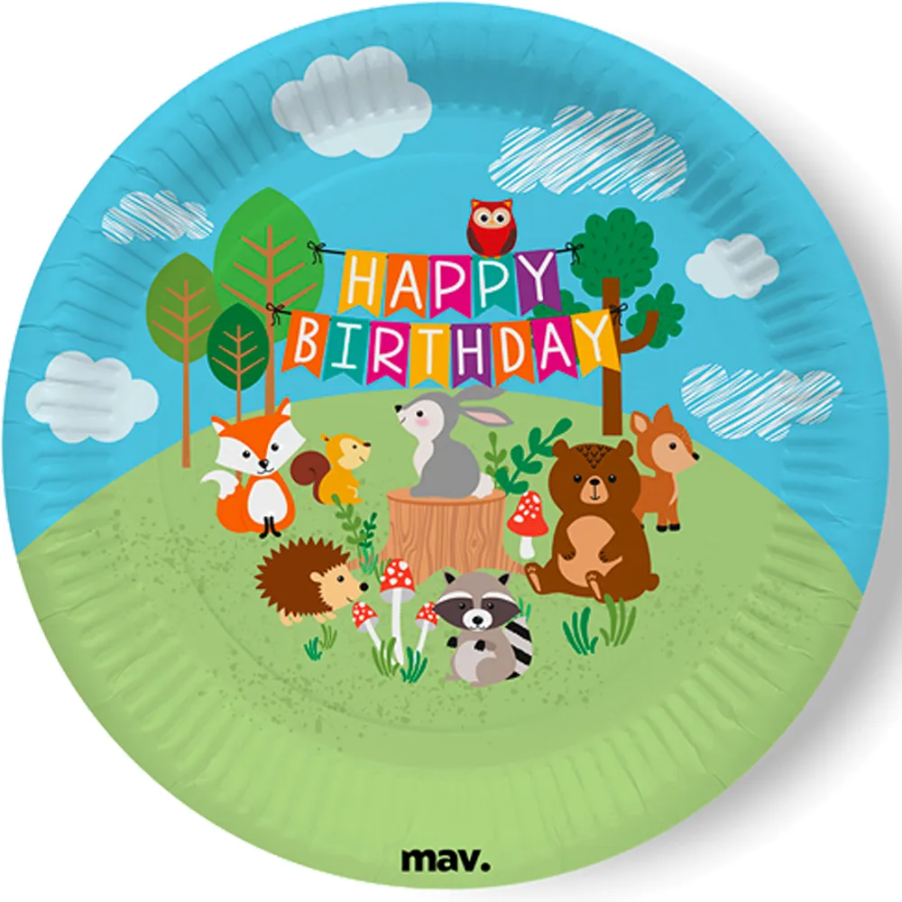 Set 8 Farfurii Woodland 22.7cm Grabo