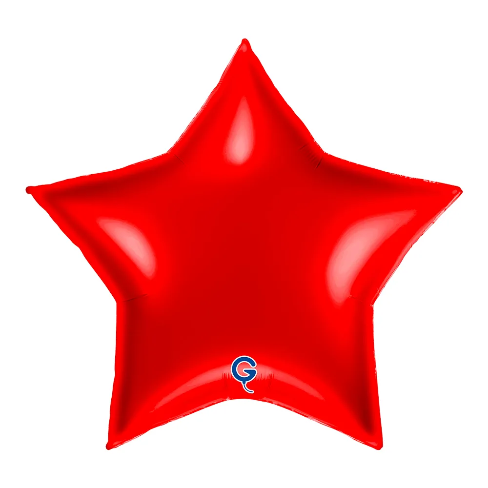 Balon Folie Stea Rosie 91cm