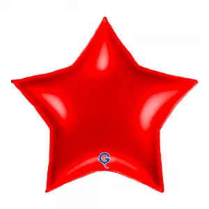 Balon Folie Stea Rosie 91cm
