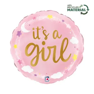 Balon Folie Rotund It's a Girl Norisori 46cm