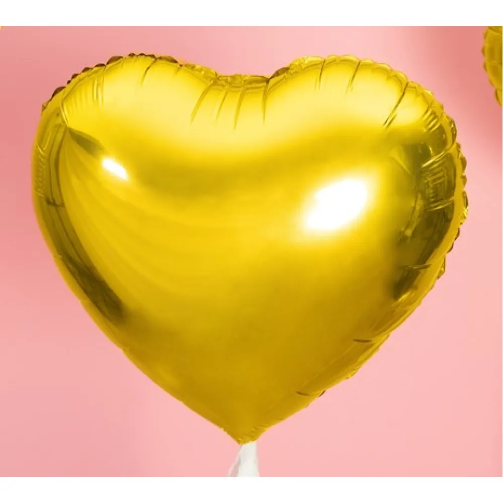 Balon folie Inima Aurie 45cm PDC1055