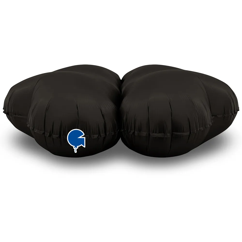 Balon Folie Baza mare pentru baloane Inimi Negre 61 cm Grabo