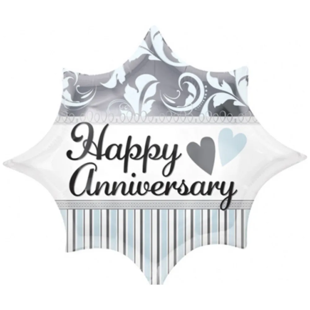 Balon Folie Figurina Happy Anniversary 50x43cm AMS 26816 01