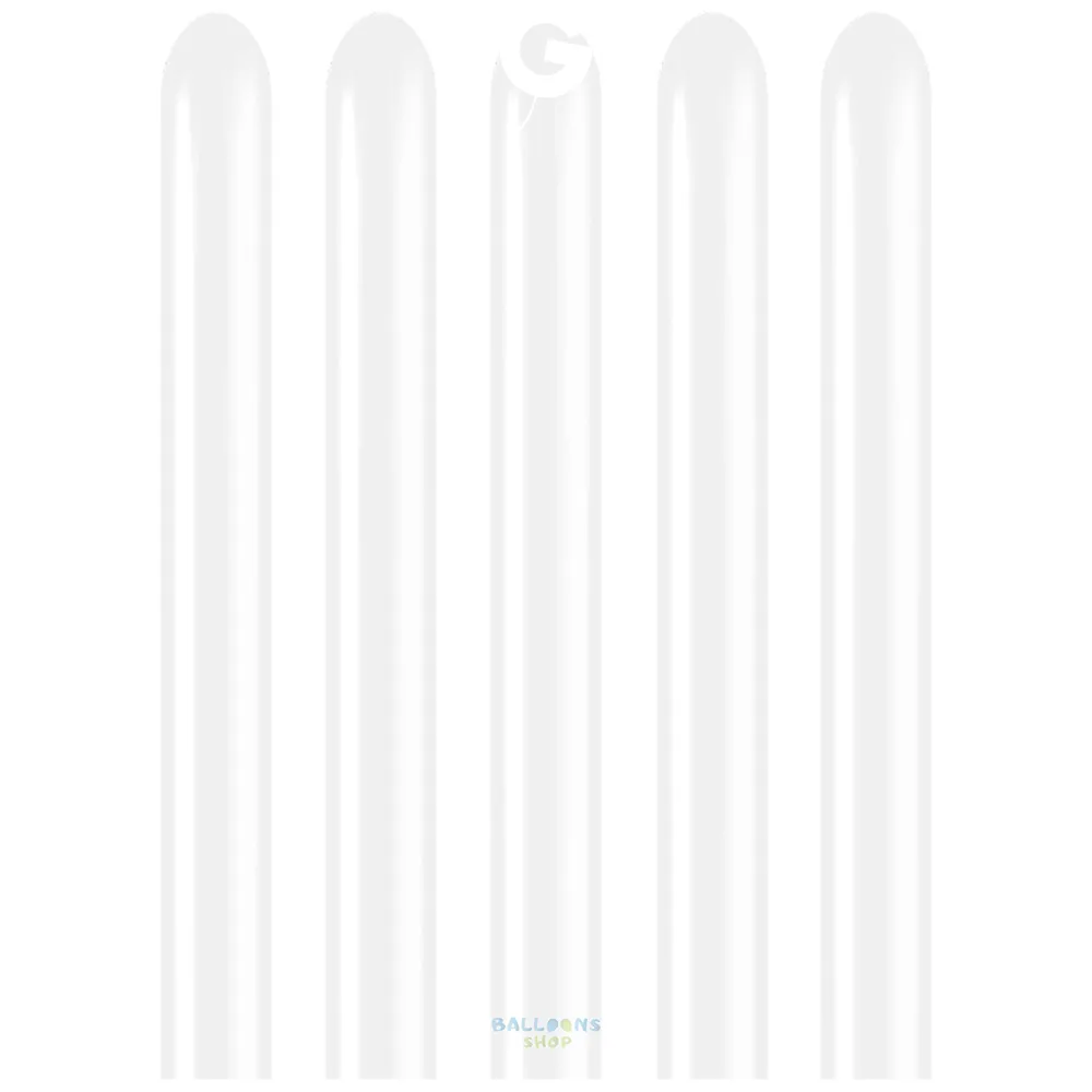 Baloane Latex Modelaj 2.5/152cm Standard Alb D2.Q160.01