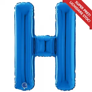 Balon Folie LITERA H Albastru 66 cm Grabo