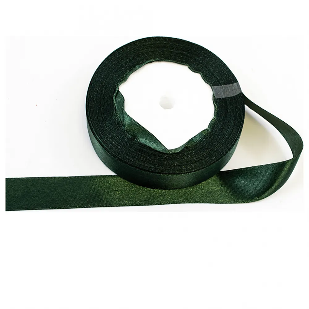 Panglica Satin 2.5x220cm Verde Inchis