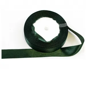 Panglica Satin 2.5x220cm Verde Inchis