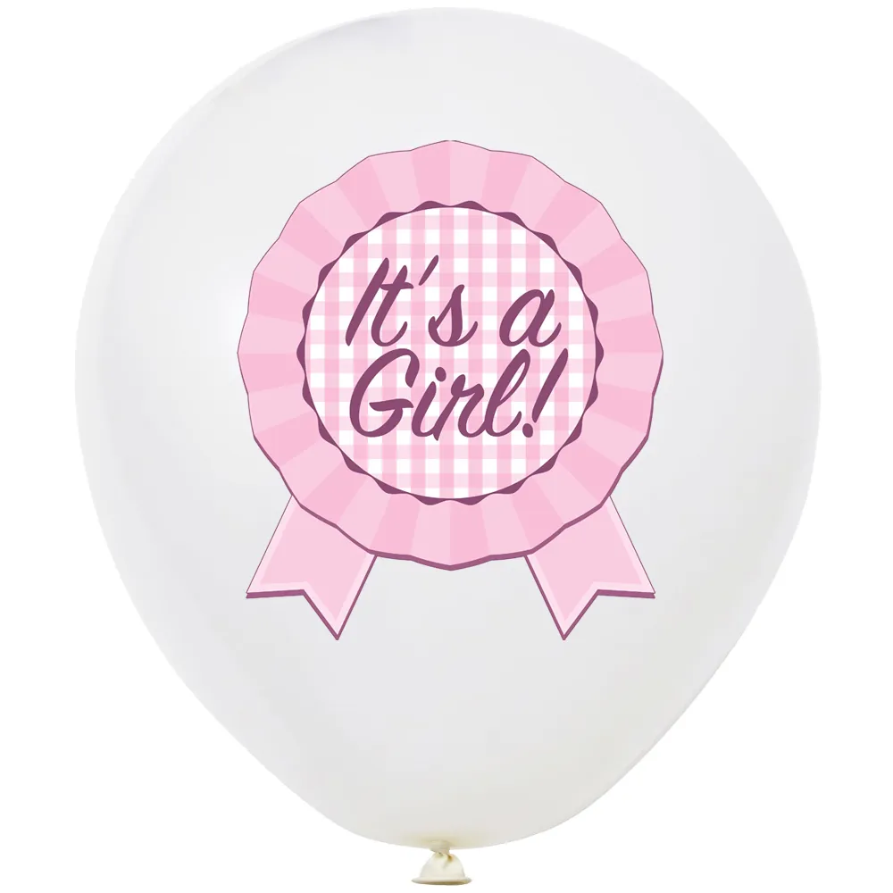 Set 12 Baloane Latex 30cm print It's a Girl