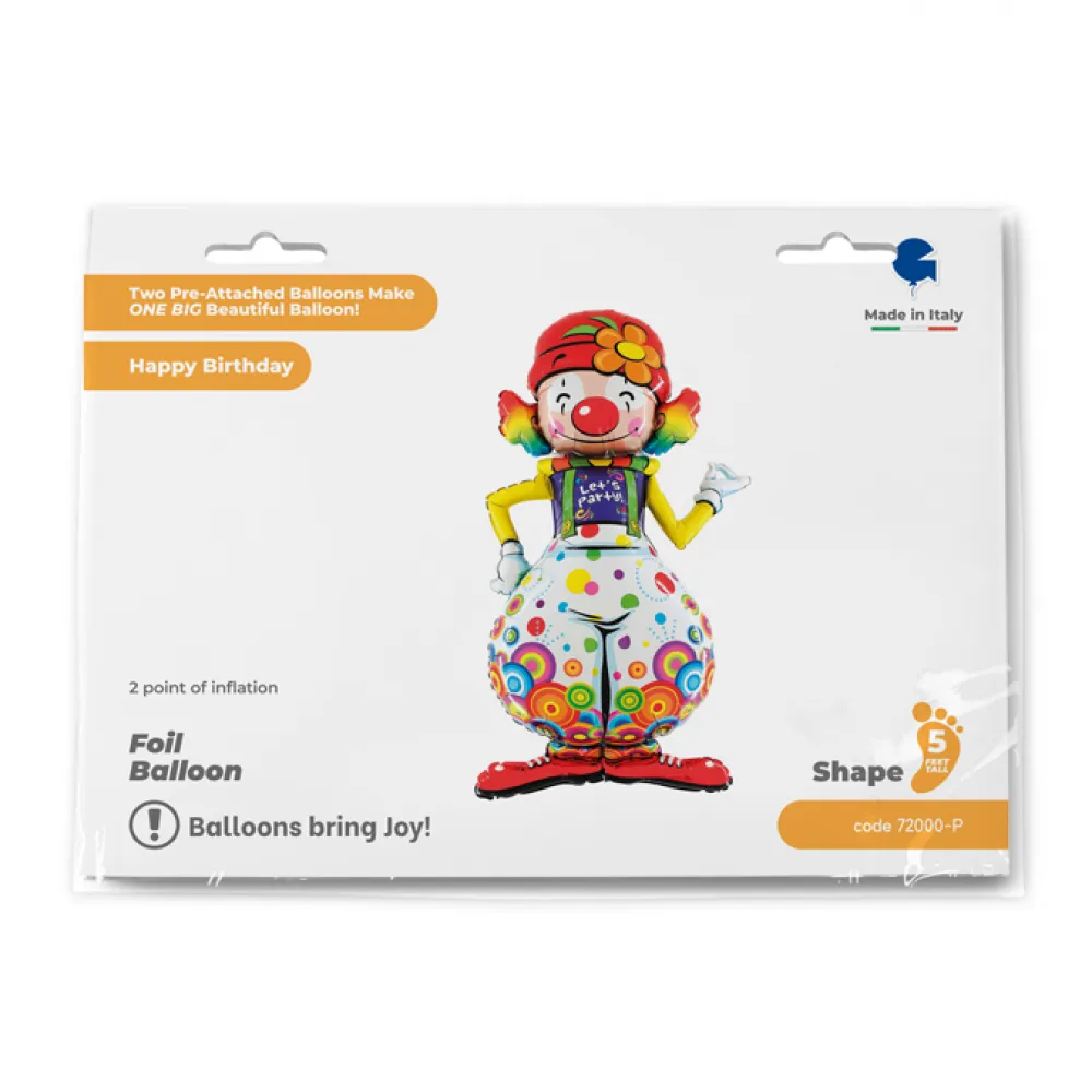 Balon Folie Figurina Clovn 154 cm Grabo