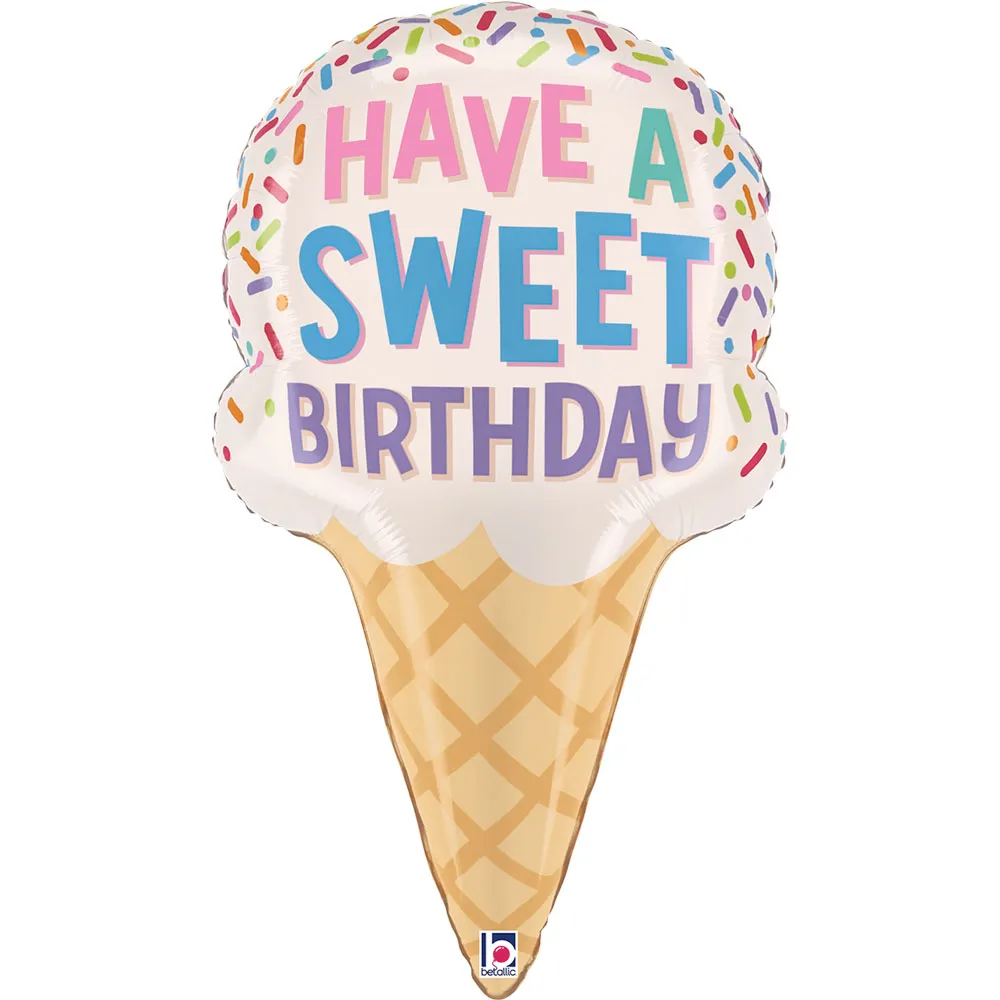 Balon Folie Figurina Inghetata Hava a Sweet Birthday 71cm