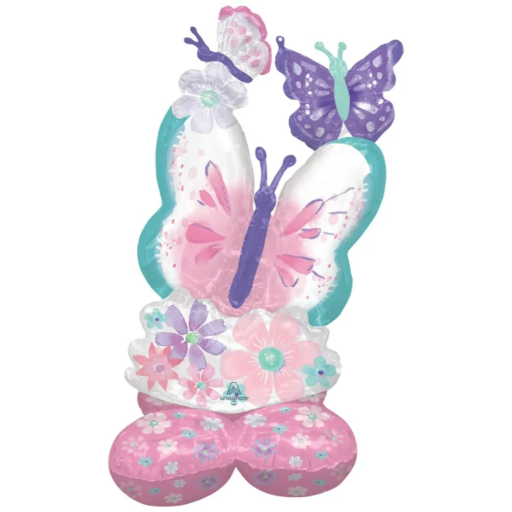 Balon Folie AirLoonz Fluturi Roz 71x111cm 4280911