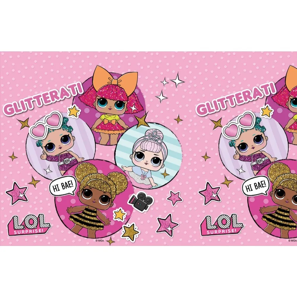 Fata de masa petrecere 120x180cm LOL Surprise Glitter MGA Plastic