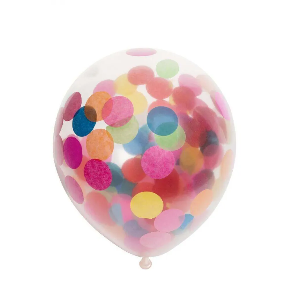 Set 4 Baloane cu Confetti 30cm BalonEvi
