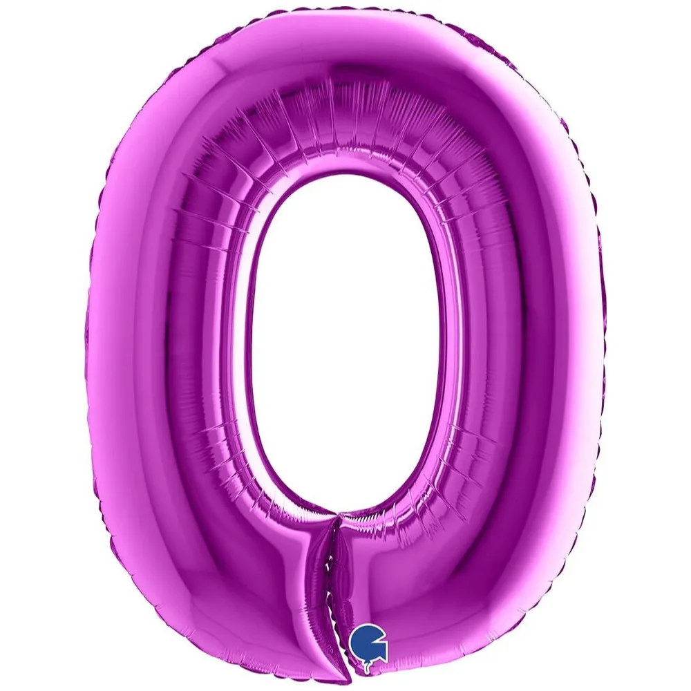 Balon Folie JUMBO CIFRA 0 MOV 102 cm Grabo