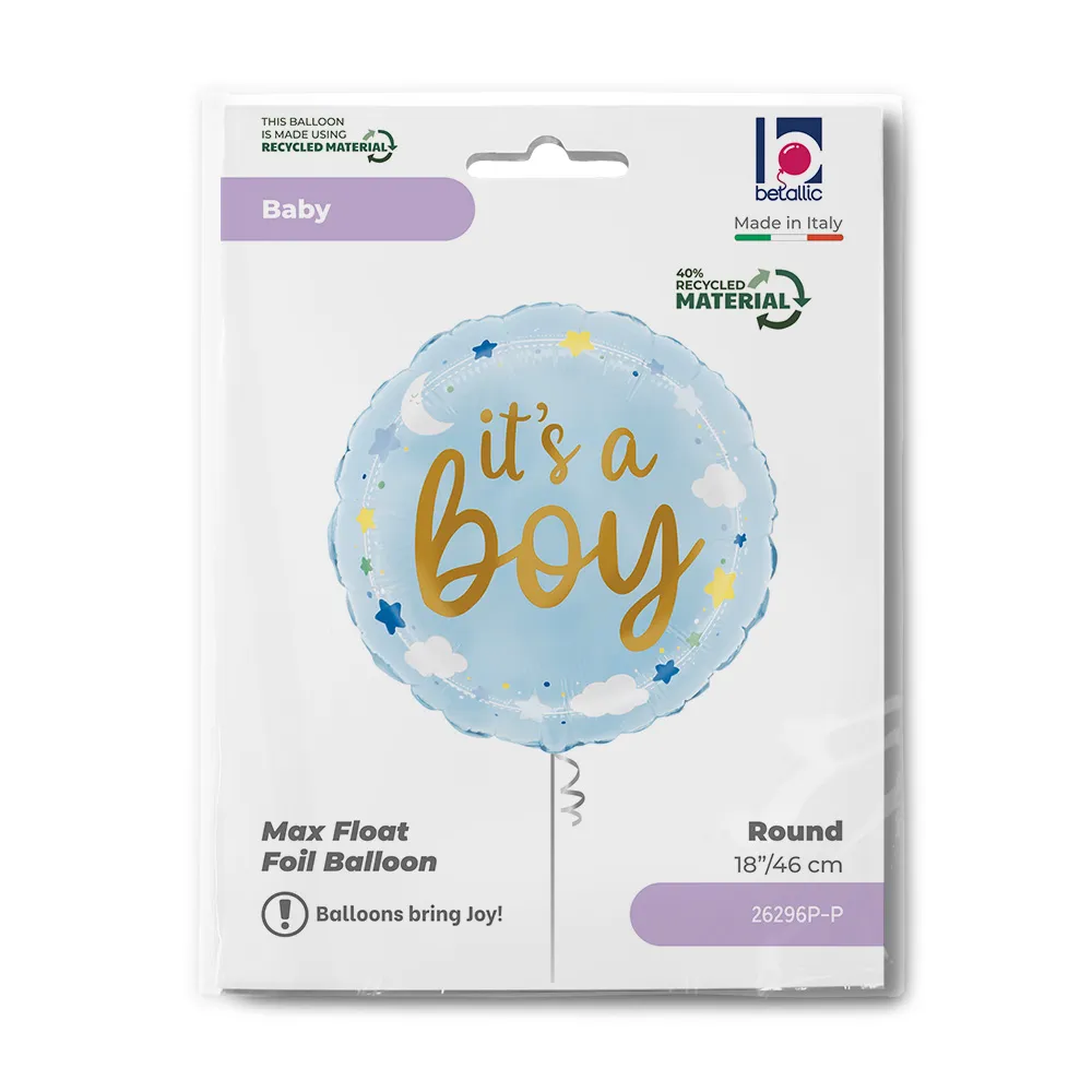 Balon Folie Rotund It's a Boy Norisori 46cm