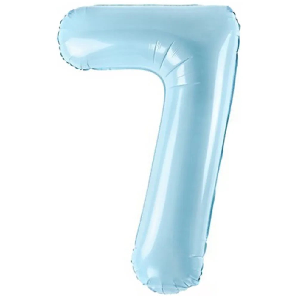 Balon folie cifra 7 Bleu 86 cm