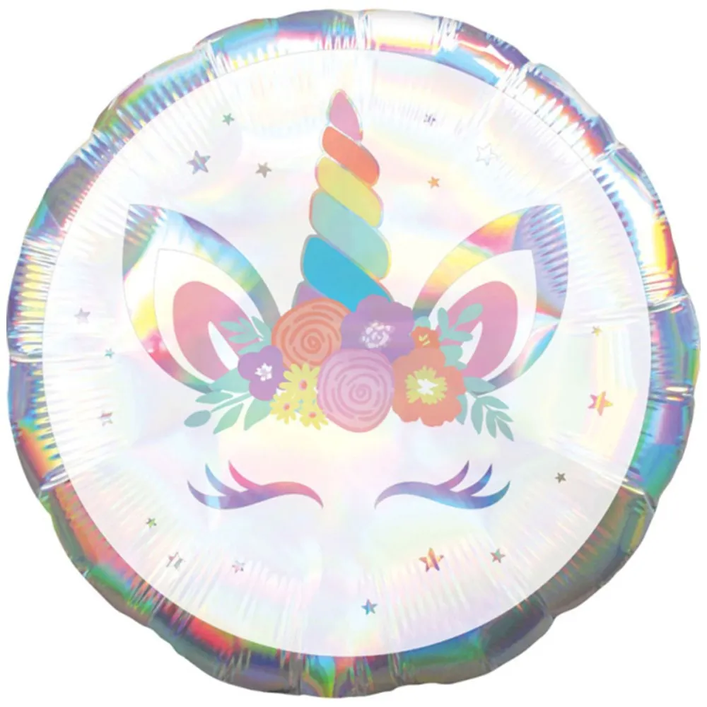 Balon Folie Unicorn Iridiscent 43cm Amscan 4080801