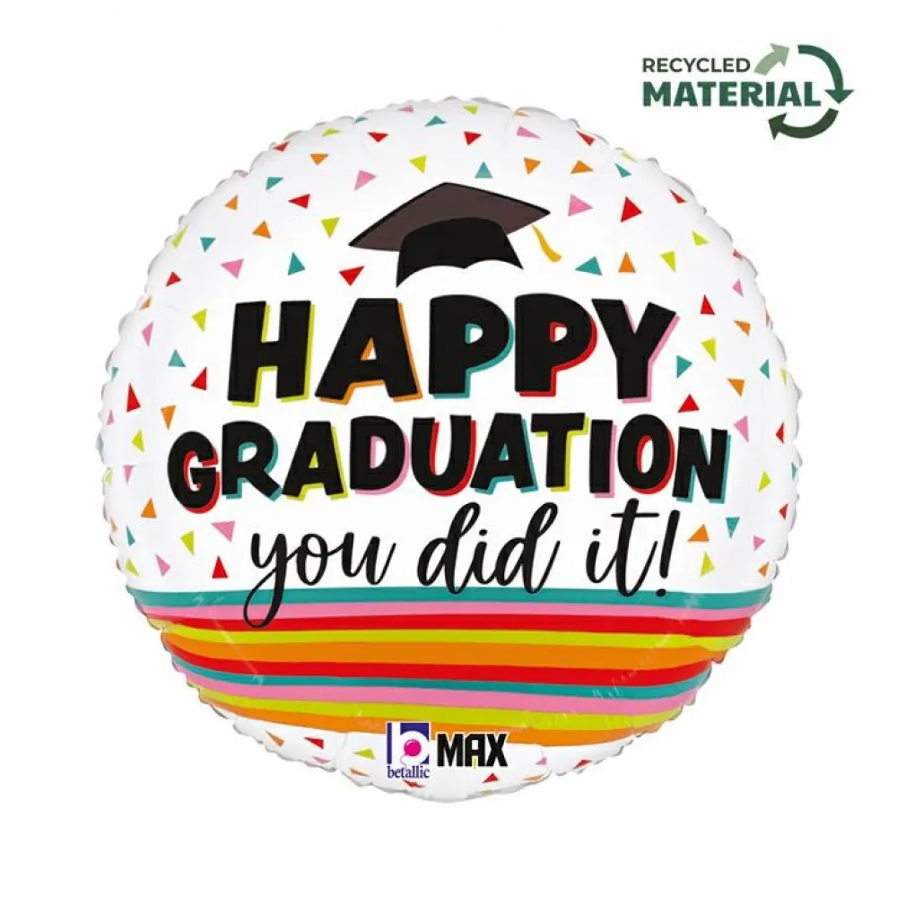 Balon Folie Happy Graduation Festiv 46cm