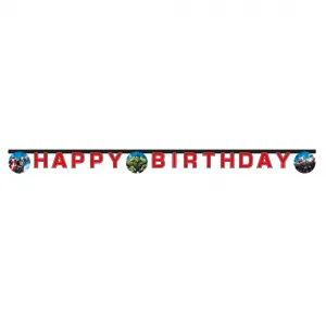 Banner Petrecere Happy Birthday Avengers Evergreen