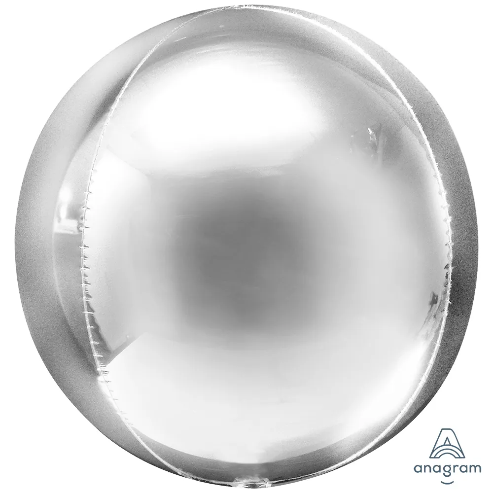 Orbz Balon Folie Silver 38x40cm ANAGRAM 2820101