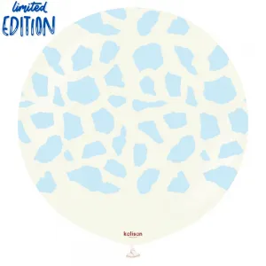 Balon latex jumbo 60cm Dior Baby Blue White Retro 22459727