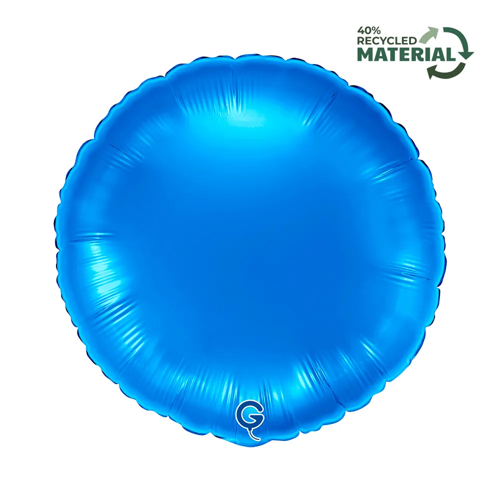 Balon Folie Rotund Albastru 91cm