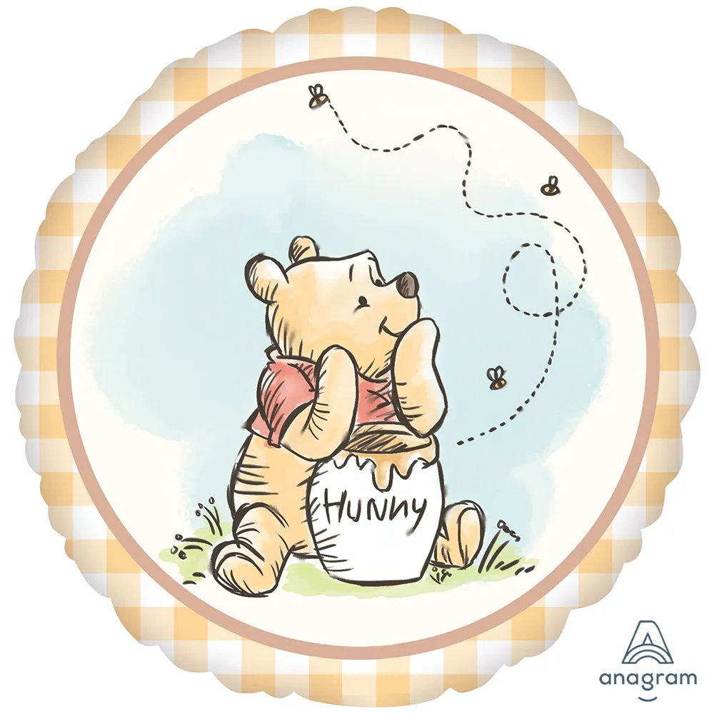 Balon Folie Rotund Winnie The Pooh 45cm ANAGRAM 48410