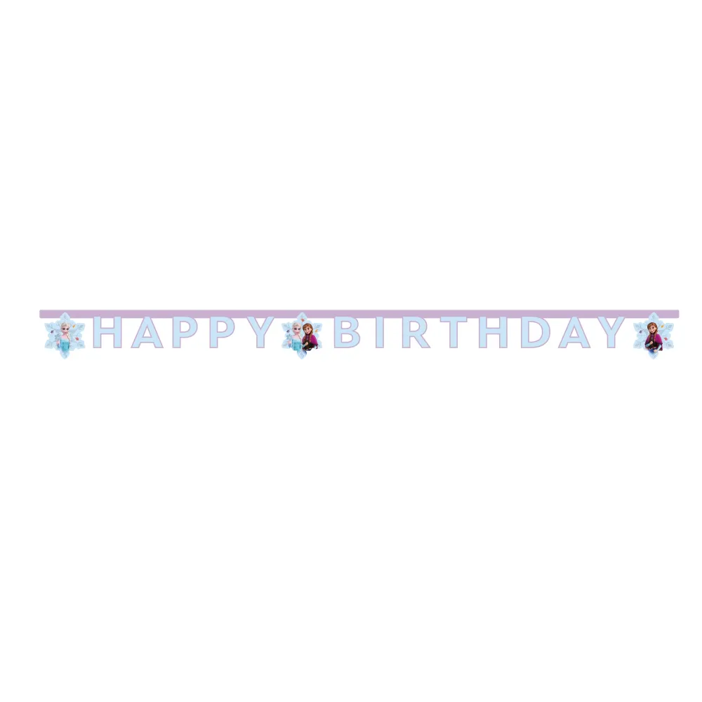 Banner Petrecere Happy Birthday Litere Frozen Idyllic Wonder