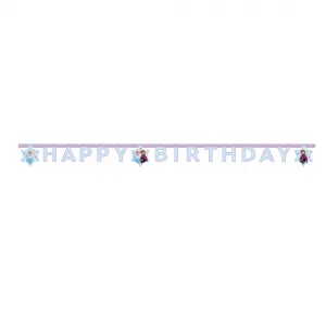 Banner Petrecere Happy Birthday Litere Frozen Idyllic Wonder