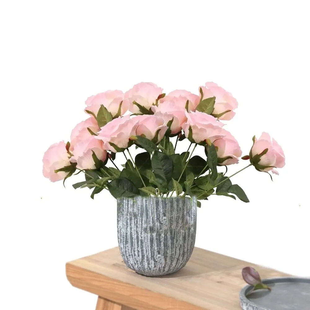 Fir 7 Trandafiri Jumbo Baby Pink Camelot 47.5x10cm